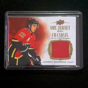 Calgary Flames Johnny Gaudreau Jersey relic